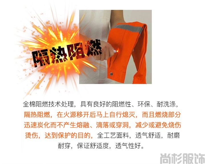 全棉防静电阻燃服定制定做SA15(图3)